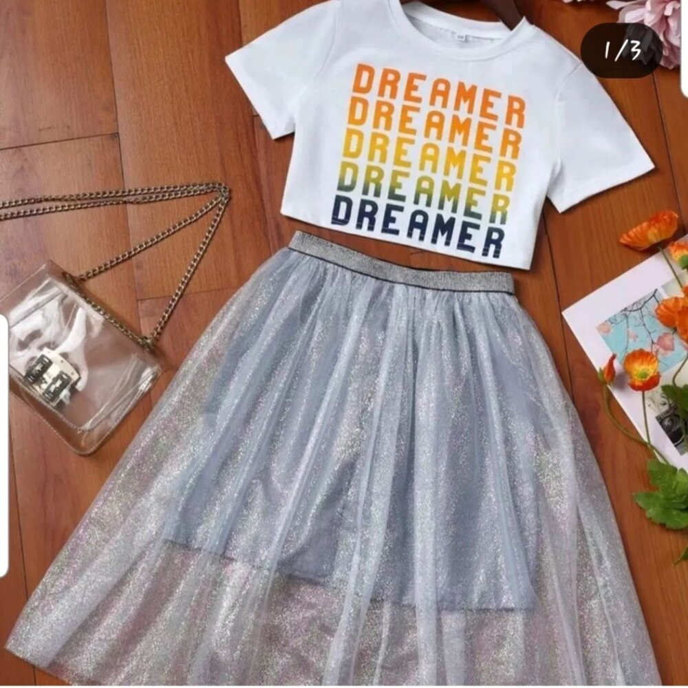 Two pieces skirt set